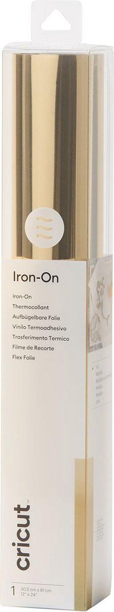 Cricut Iron-On met Folie 30x60cm – Lichtgoud