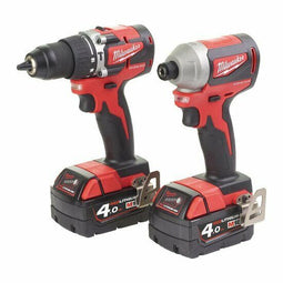 Milwaukee M18 CBLPP2A-402C 18V accu combiset (klopboor-/schroefmachine M18 CBLPD-0) & (Slagschroeven