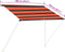 vidaXL - Luifel - uittrekbaar - 100x150 - cm - oranje - en - bruin