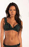 Beachlife Rich Green Ruffle bikinitop - Voorgevormd met beugel - Verstelbare schouderbandjes - Groen