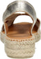 Toni Pons Etna - Dames Espadrilles - Metallic look - Platinum - Maat 39