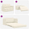 vidaXL - Vloerl - sofa - bed - 2-in-1 - Crème - 124x204x61 - cm - Velours