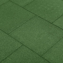 vidaXL - Valtegels - 12 - st - 50x50x3 - cm - rubber - groen