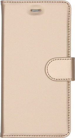 Accezz Hoesje Geschikt voor Huawei P9 Lite Hoesje Met Pasjeshouder - Accezz Wallet Softcase Bookcase - goud