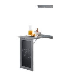 SoBuy FWT20-HG - Inklapbare Wandtafel - Krijtbord - 50 x 175 x 76 cm - Grijs