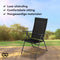 Infinity Goods Tuinstoel - 7 Verstelbare Standen - Inklapbaar - Weerbestendig - Zwart (2 stuks)