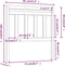 vidaXL - Hoofdbord - 81x4x100 - cm - massief - grenenhout - wit