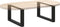 vidaXL - Salontafelpoten - 2 - st - U-vormig - 70x(30-31) - cm - staal - zwart