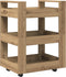vidaXL - Keuken - Trolley - Artisan - Eiken - 60x45x80 - cm - Geengineerd - Hout