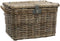 New Looxs Melbourne Large - Rotan Fietsmand met Deksel - Handgemaakt - Voorop - 45 Liter - Grijs
