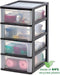 IRIS Organizer Chest - Ladesysteem 4 lades 4 x 7L - Kunststof - Zwart