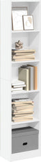 vidaXL - Boekenkast - 40x24x176 - cm - bewerkt - hout - wit