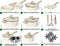 JUST PERFECTO JL-721 - 21-delige pannenset - Antiaanbaklaag - Beige (21 stuks)