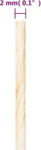 vidaXL - Touw - 2 - mm - 600 - m - 100% - sisal