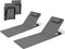 WOLTU LS006dgr-2 - set van 2 strandmatten met rugleuning 3 standen - donkergrijs (2 stuks)
