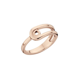Melano Twisted Taheera ring - dames - verwisselbaar - roségoudkleurig - maat 50