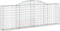 vidaXL - Schanskorven - 2 - st - gewelfd - 300x30x100/120 - cm - ijzer