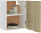 vidaXL - Hangkasten - Lyon - 2 - st - 50x31x60 - cm - sonoma - eikenkleurig