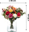 Emerald - Boeket Flame Roses - 45cm hoog - Rood - 21 stelen - Kunstboeket - Zijde boeket