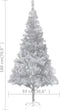 vidaXL - Kunstkerstboom - met - standaard - 180 - cm - PET - zilverkleurig