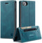 Case voor iPhone 8/7/6/6s/SE2020, Bookcover blauw, RFID-beschermende mobiele telefoonhoes, kaartsleuf, geldsleuf, standaard, flip-case, magnetische flip-case, lederen tas, beschermhoes