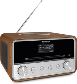 Technisat DIGITRADIO 586 - DAB+/FM/Internetradio met CD-speler en Bluetooth - Walnoot/zilver