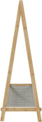 vidaXL - Kledingrek - met - schappen - 106x34x102 - cm - bamboe