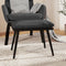 vidaXL - Voetenbank - 45x29,5x35 - cm - stof - en - kunstleer - donkergrijs