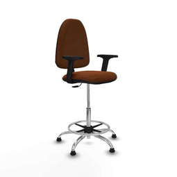 Piqueras y Crespo B2D05RT - Bureaustoel - Hoogteverstelbaar met armleuning - Bruin
