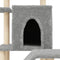 vidaXL - Kattenmeubel - met - sisal - krabpalen - 97 - cm - lichtgrijs