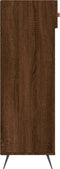 vidaXL - Schoenenkast - 60x35x105 - cm - bewerkt - hout - bruin - eikenkleur