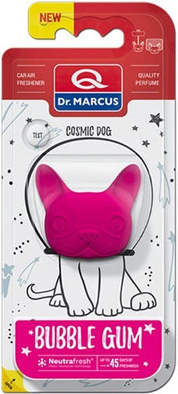 Dr. Marcus Bubble gum Cosmic Dog autogeurtje met neutrafresh technologie - Luchtverfrisser auto - Tot 45 dagen geurverspreiding - 20 Gram