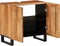 vidaXL - Wastafelkast - 62x34x58 - cm - massief - acaciahout