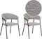 MARIPOSA - Eetkamerstoel set van 2 - Grijs - Fluweel