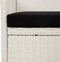 vidaXL - Tuinstoelen - 2 - st - met - kussens - poly - rattan - wit