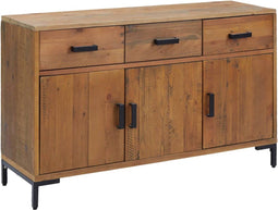 vidaXL - Dressoir - 110x35x70 - cm - massief - grenenhout - bruin