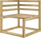 vidaXL - Tuinhoekbank - pallet - groen - geïmpregneerd - grenenhout