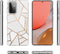 iMoshion Hoesje Geschikt voor Samsung Galaxy A72 Hoesje Siliconen - iMoshion Design hoesje - Wit / Meerkleurig / Goud / White Graphic