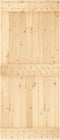 vidaXL - Schuifdeur - met - beslag - 90x210 - cm - massief - grenenhout
