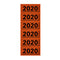 Elba - Rugetiket elba 2020 57x25mm rood 120 stuks