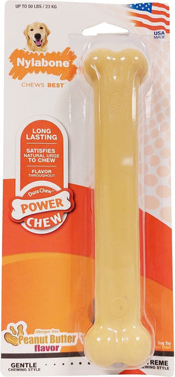 Nylabone dura chew peanutbutter voor harde bijters hypoallergeen - TOT 23 KG