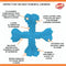 Nylabone extreme chew x-bone beef blauw - Default Title