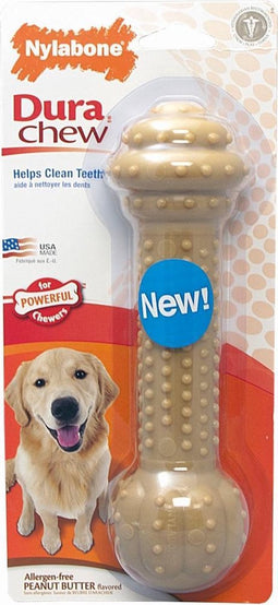 Nylabone Extreme kauwbot Barbell met pindakaassmaak - Large