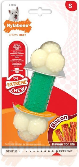 Nylabone Extreme kauwbot Double Action met baconsmaak