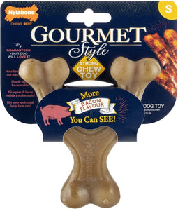 Nylabone Gourmet Wishbone Bacon - Hondenspeelgoed - Small