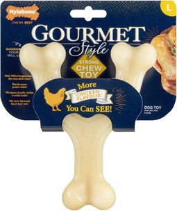 Nylabone Gourmet Wishbone Kip - Hondenspeelgoed - Large