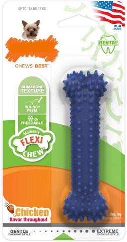 Nylabone Moderate kauwbot met Kipsmaak - Voor een Gezond Gebit van je Hond - XS, S, M, L - Medium