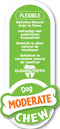 Nylabone Moderate kauwbot met Kipsmaak - Voor een Gezond Gebit van je Hond - XS, S, M, L en XL - Small