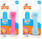 Nylabone Puppy kauwbot voor wisselgebit met kipsmaak In roze of blauw - XS - Blauw