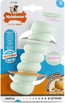 Nylabone Puppy Tactile Stok - Hondenspeelgoed - Pindakaas Mintgroen Voor Pups Tot 11kg S